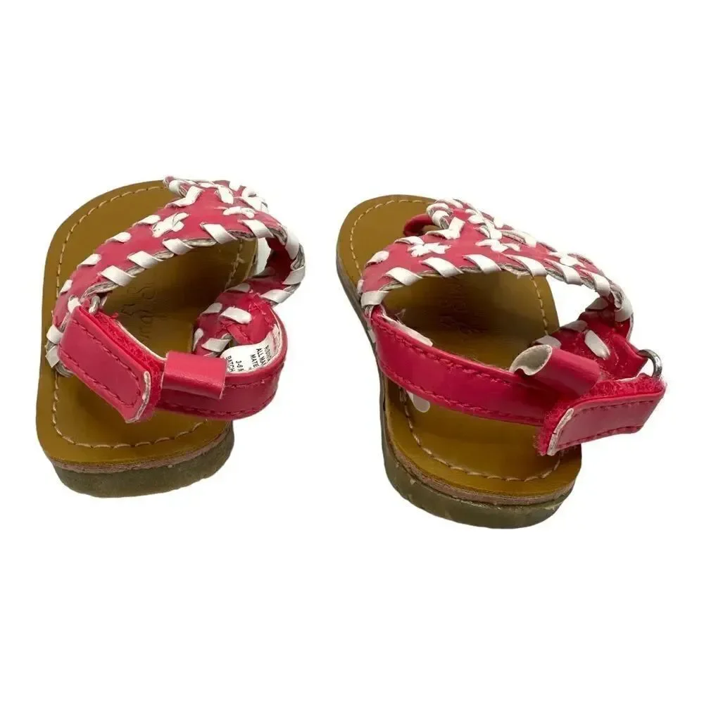 Rising star sandals ningbo infant 3-6 months pin & white